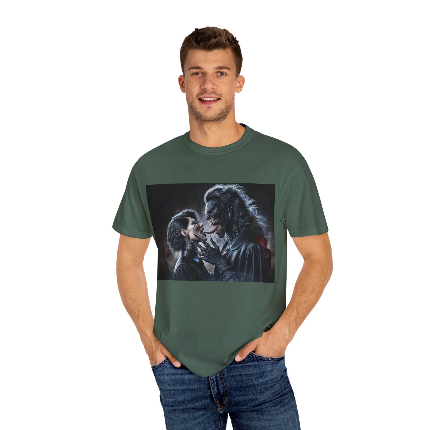 The Demons Kiss Unisex Garment-Dyed T-shirt