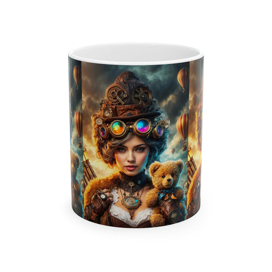 Steampunk Reverie: A Carnival of Dreams Ceramic Mug 11oz