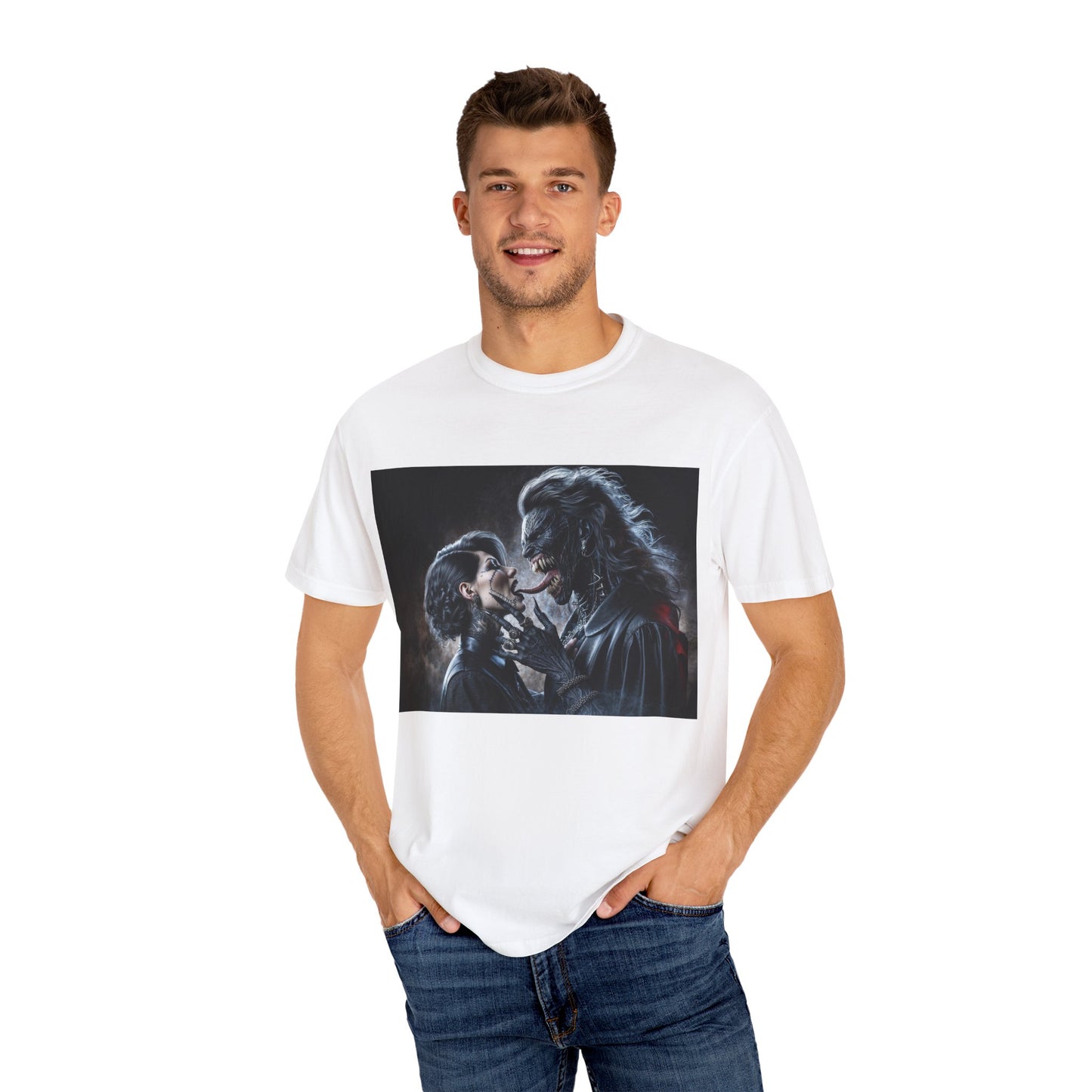 The Demons Kiss Unisex Garment-Dyed T-shirt