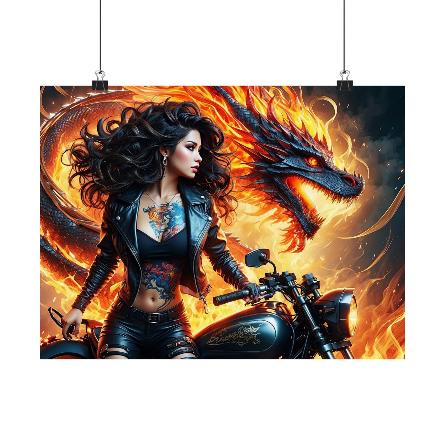 Flames of Destiny Matte Horizontal Posters