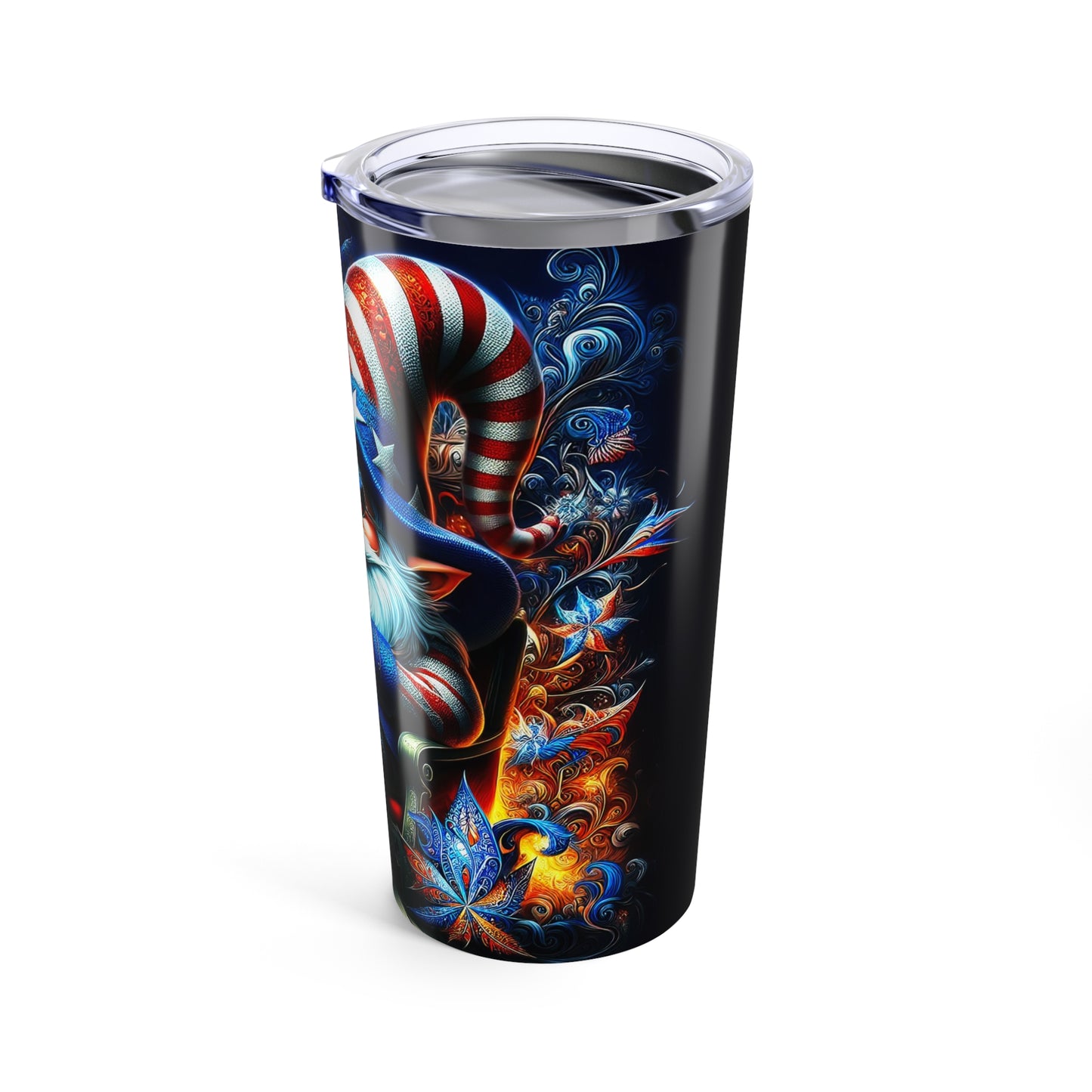 Patriotic Gnome in the USA Tumbler 20oz