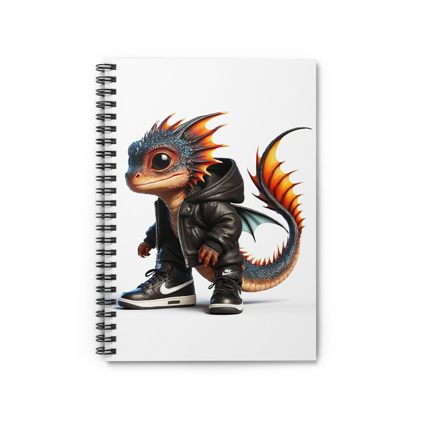 Scales and Sneakers: The Tale of Bloomtail the Baby Dragon - Spiral Notebook