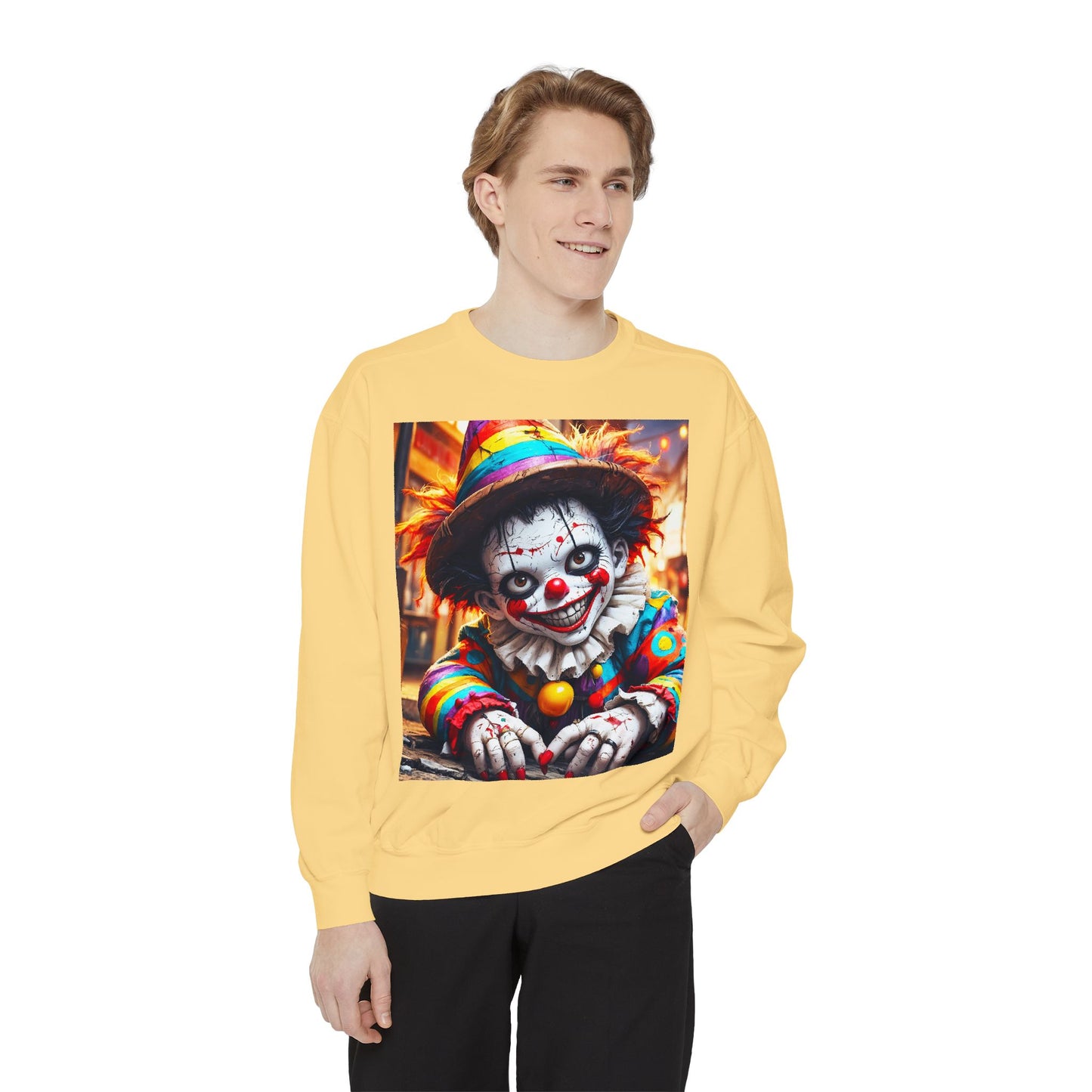 Grim Grins Unisex Garment-Dyed Sweatshirt