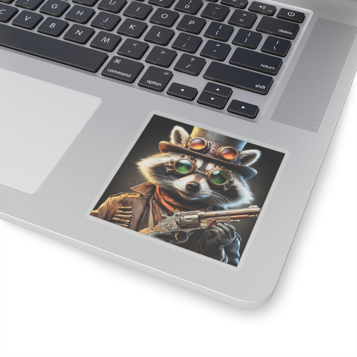 Steam Raccoon Kiss-Cut Stickers