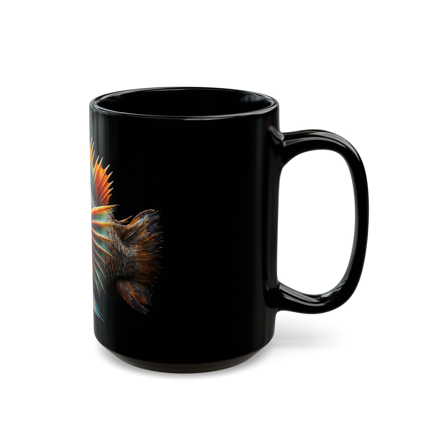 Steampunk Cichlid Black Mug (11oz, 15oz)