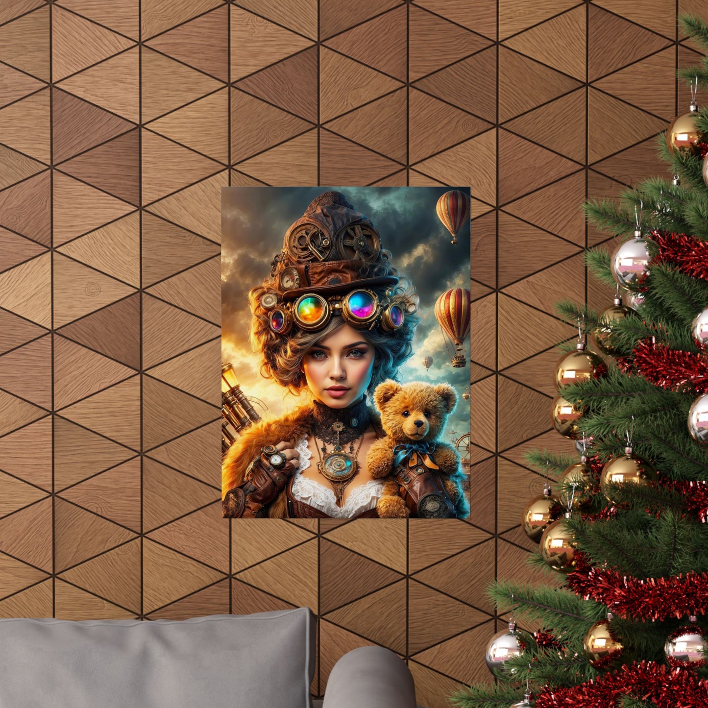 Steampunk Reverie: A Carnival of Dreams Matte Vertical Posters