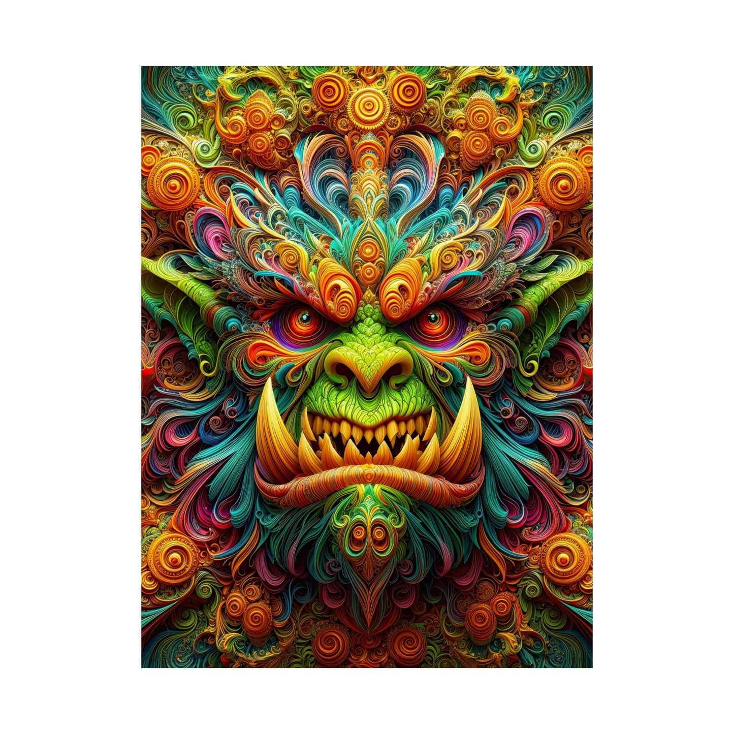 Enchanting Orc: Mythical Majesty Matte Vertical Posters