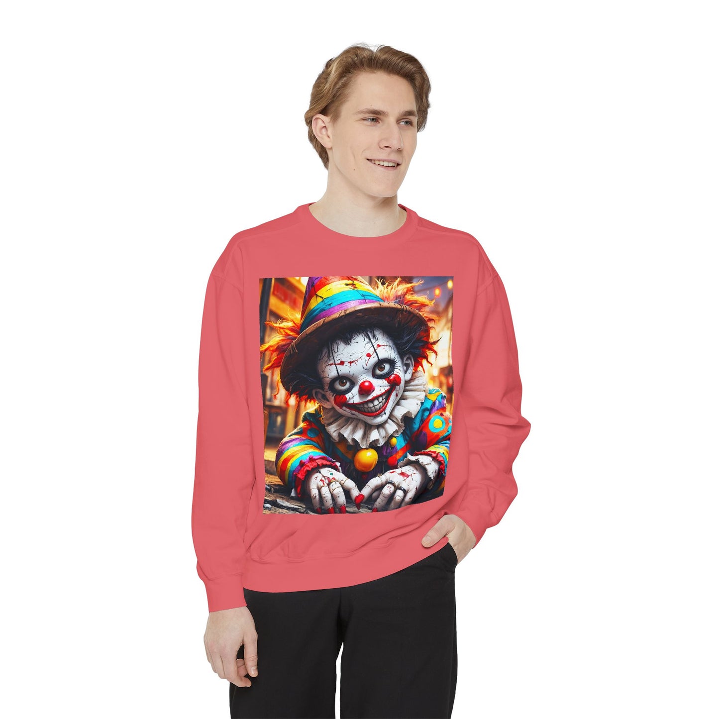 Grim Grins Unisex Garment-Dyed Sweatshirt