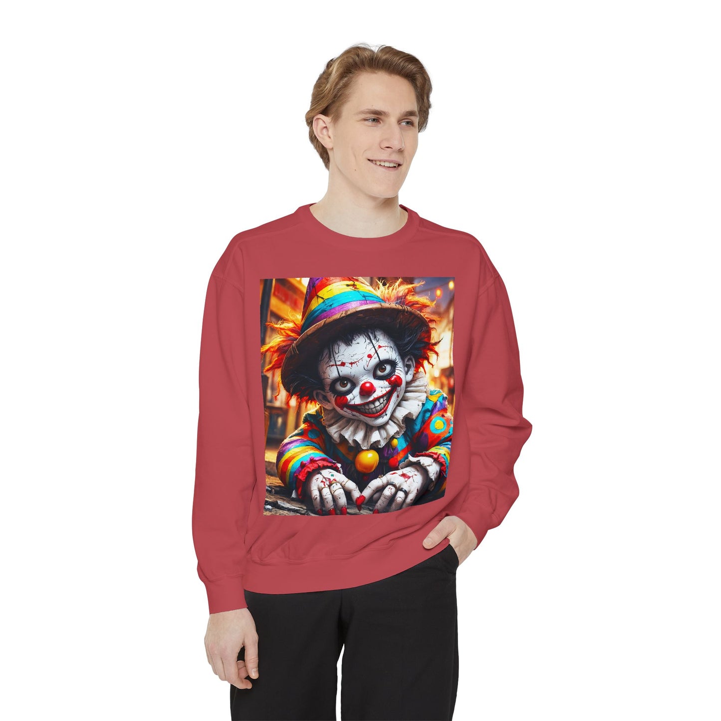 Grim Grins Unisex Garment-Dyed Sweatshirt