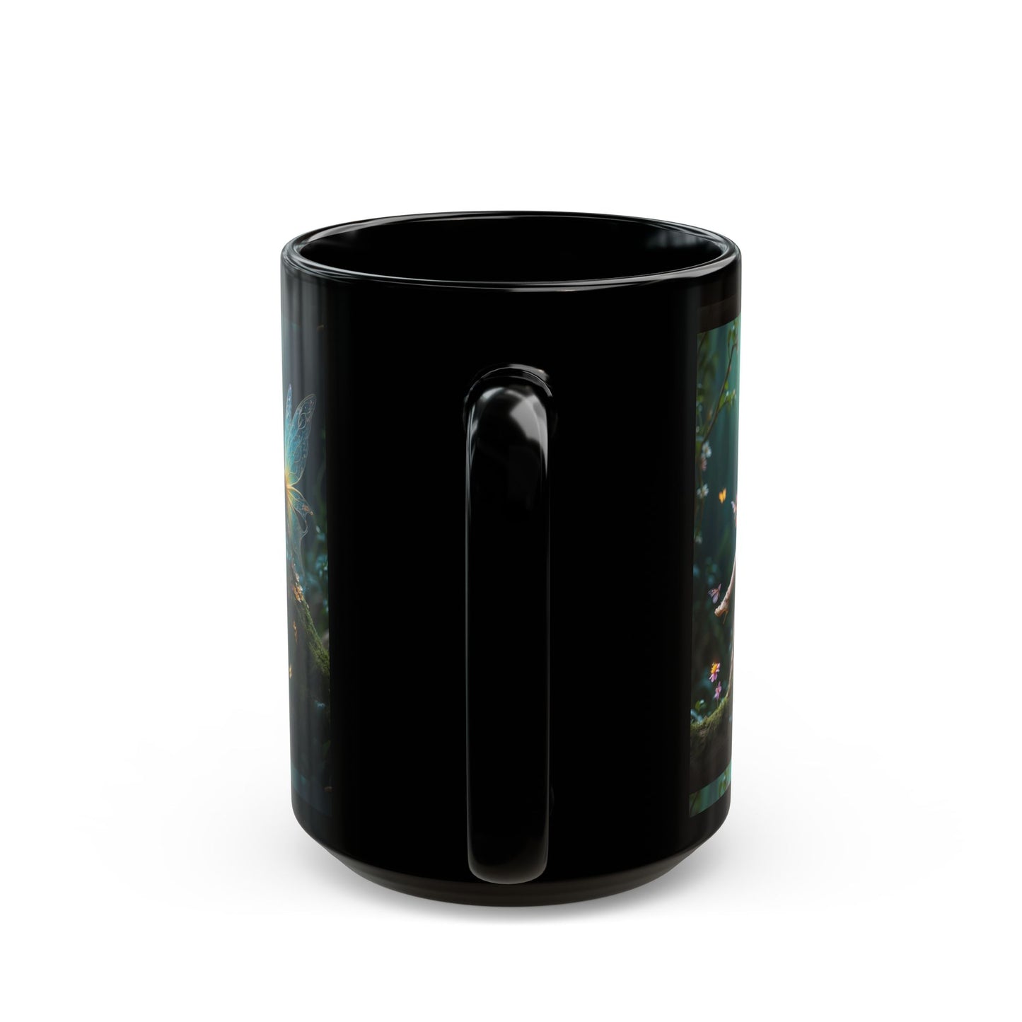 Whispers of the Enchanted Glen Black Mug (11oz, 15oz)