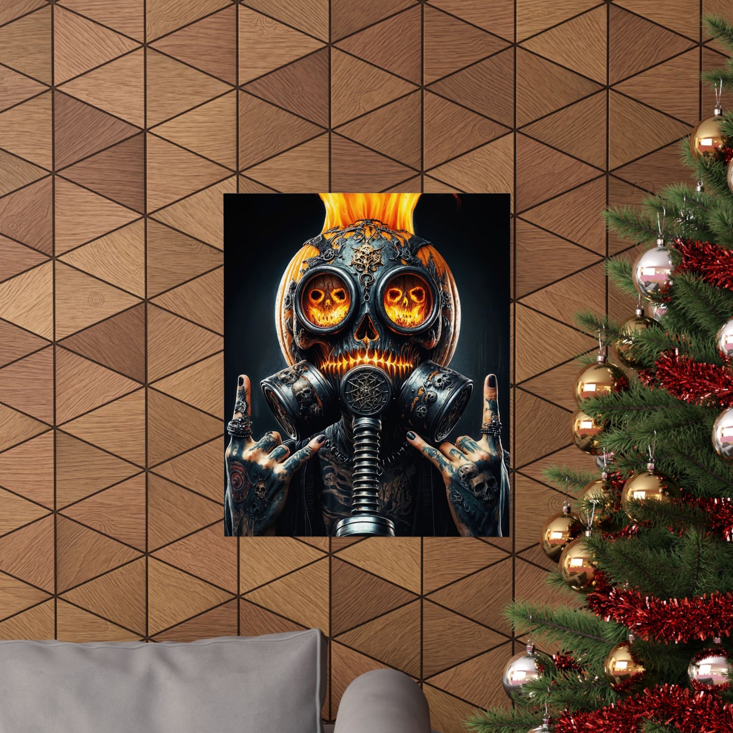 The Inferno Warden  Matte Vertical Posters