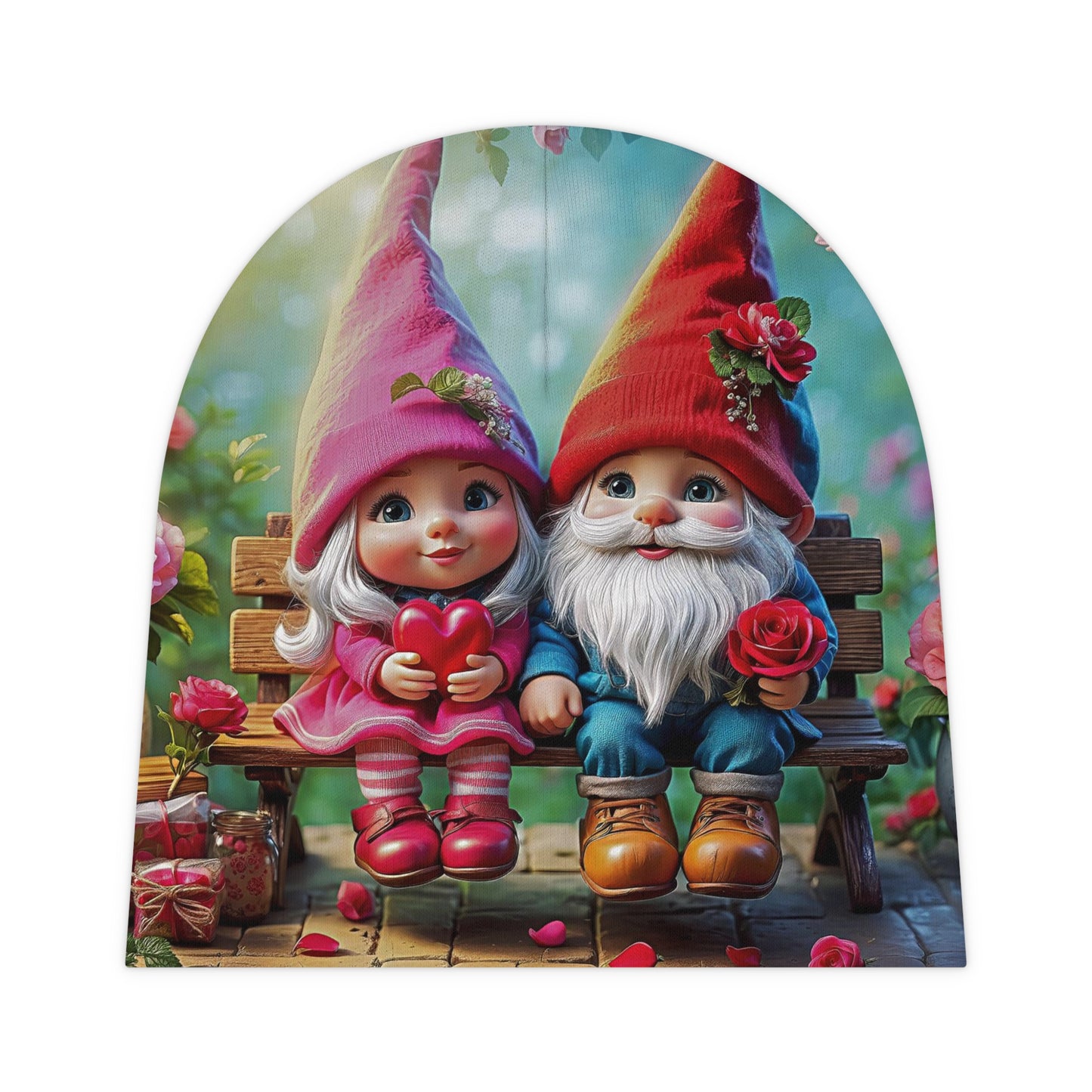 Little Garden Gnome Baby Beanie (AOP)