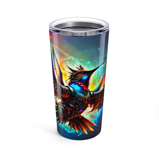 Steampunk Hummingbird Tumbler 20oz