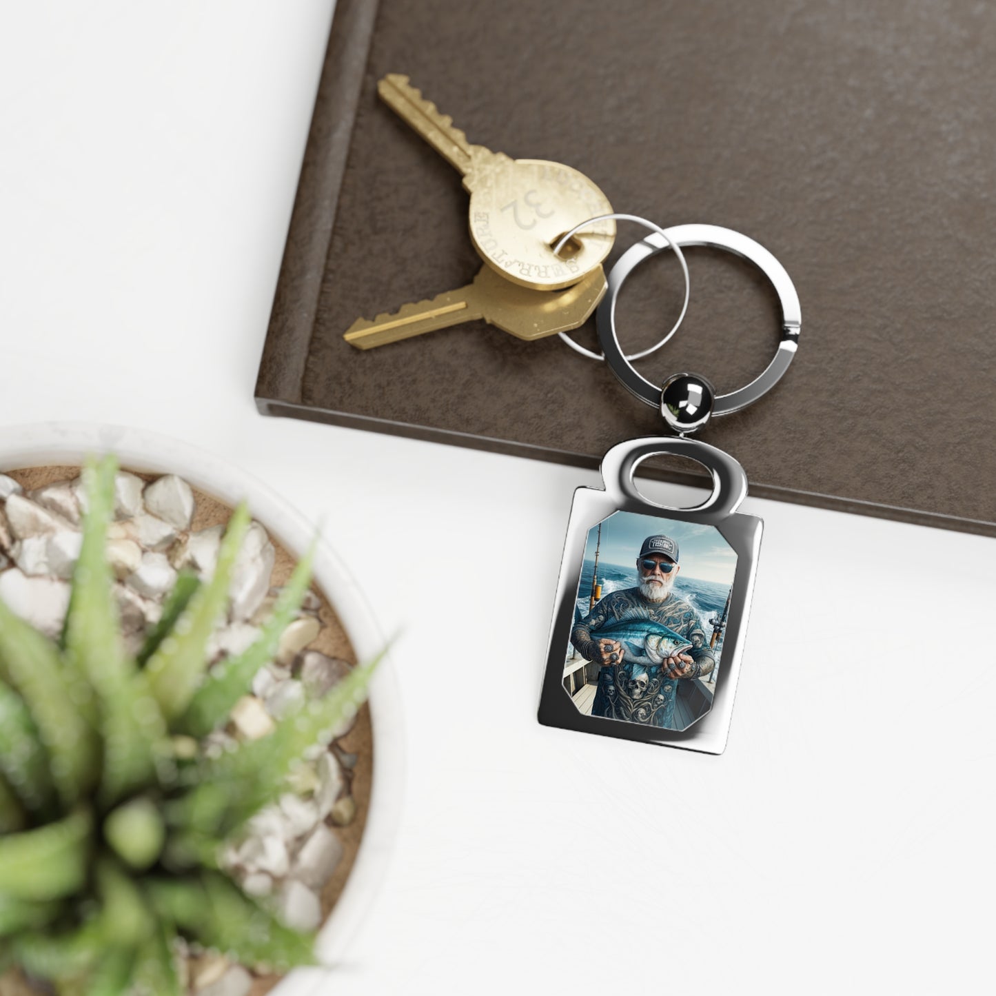 The Fisherman's Legacy Rectangle Photo Keyring