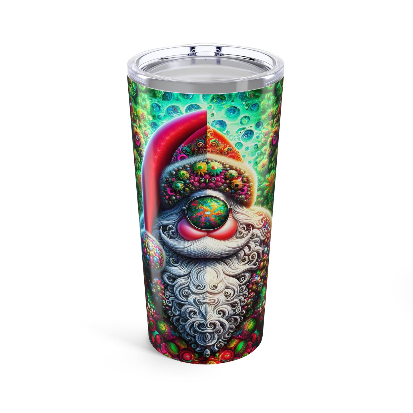 Psychedelic Santa's Peaceful Revelry Tumbler 20oz