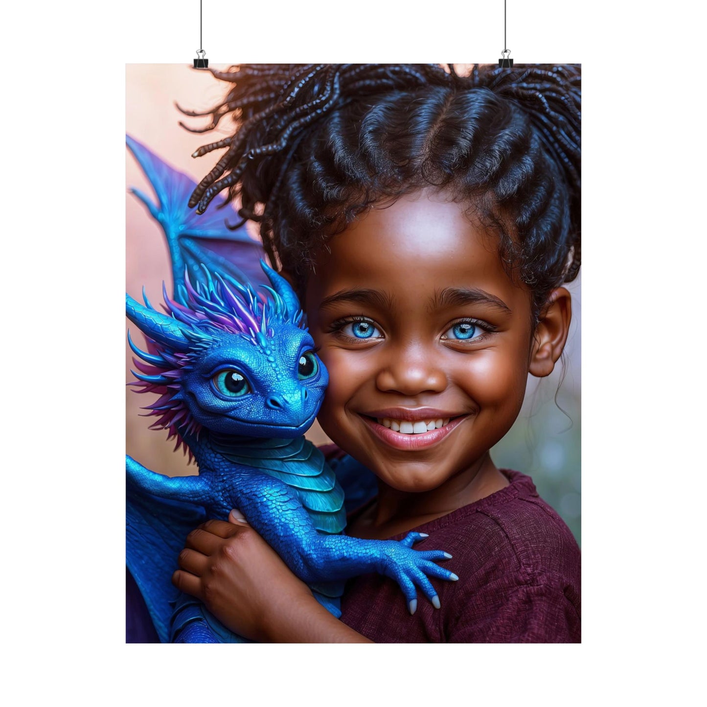 Whispers of Draconic Bonds Matte Vertical Posters