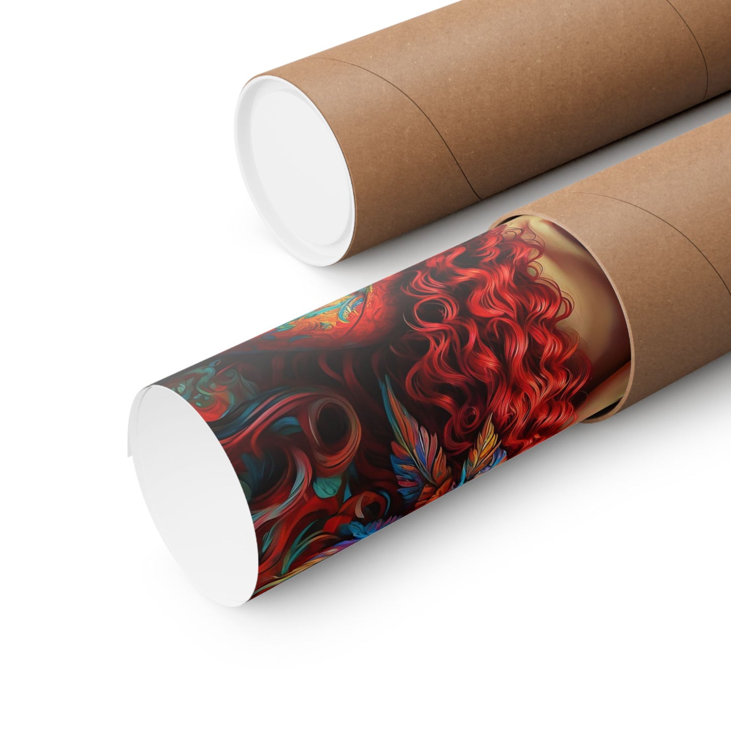 Ephemeral Elegance Dragon's Embrace Matte Horizontal Posters