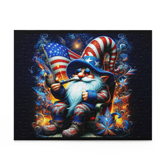 Patriotic Gnome Puzzle (120, 252, 500-Piece)