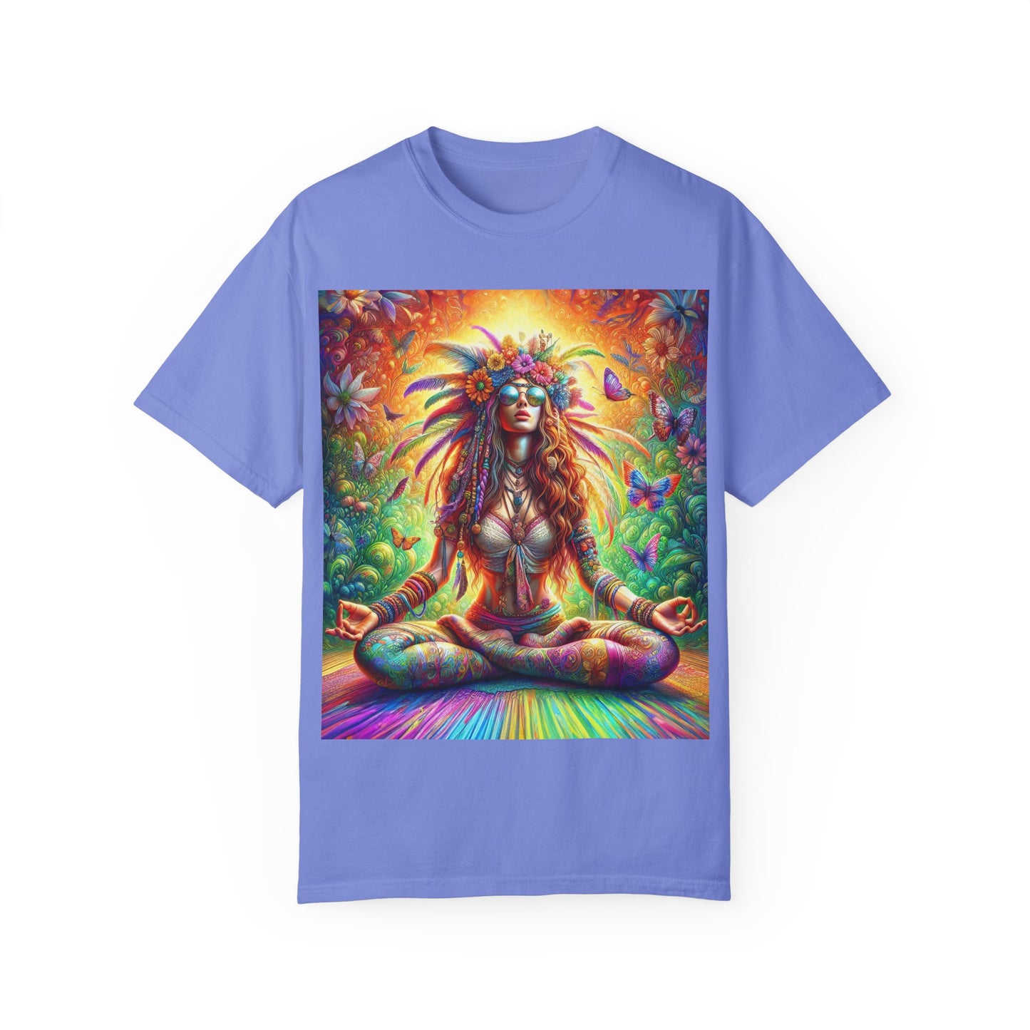 Mystical Meditation: A Journey Within Unisex Garment-Dyed T-shirt