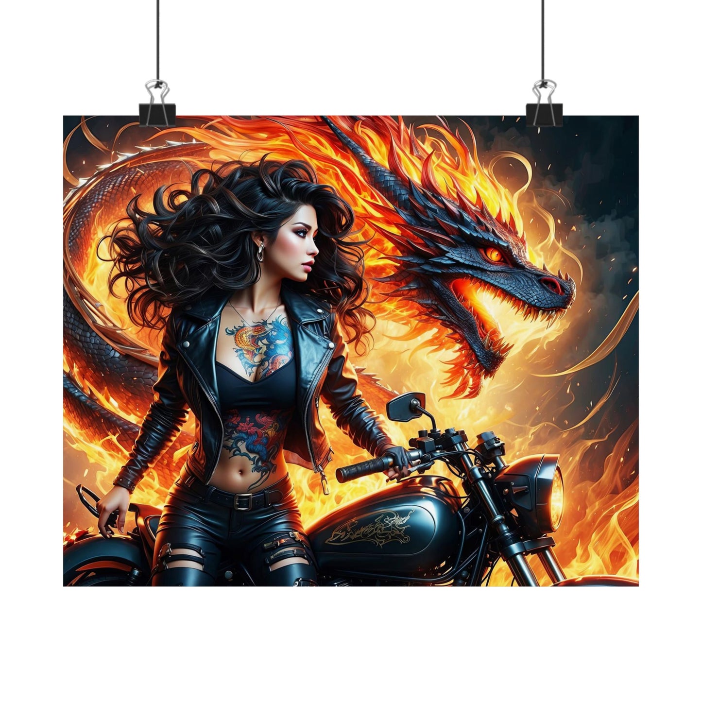 Flames of Destiny Matte Horizontal Posters