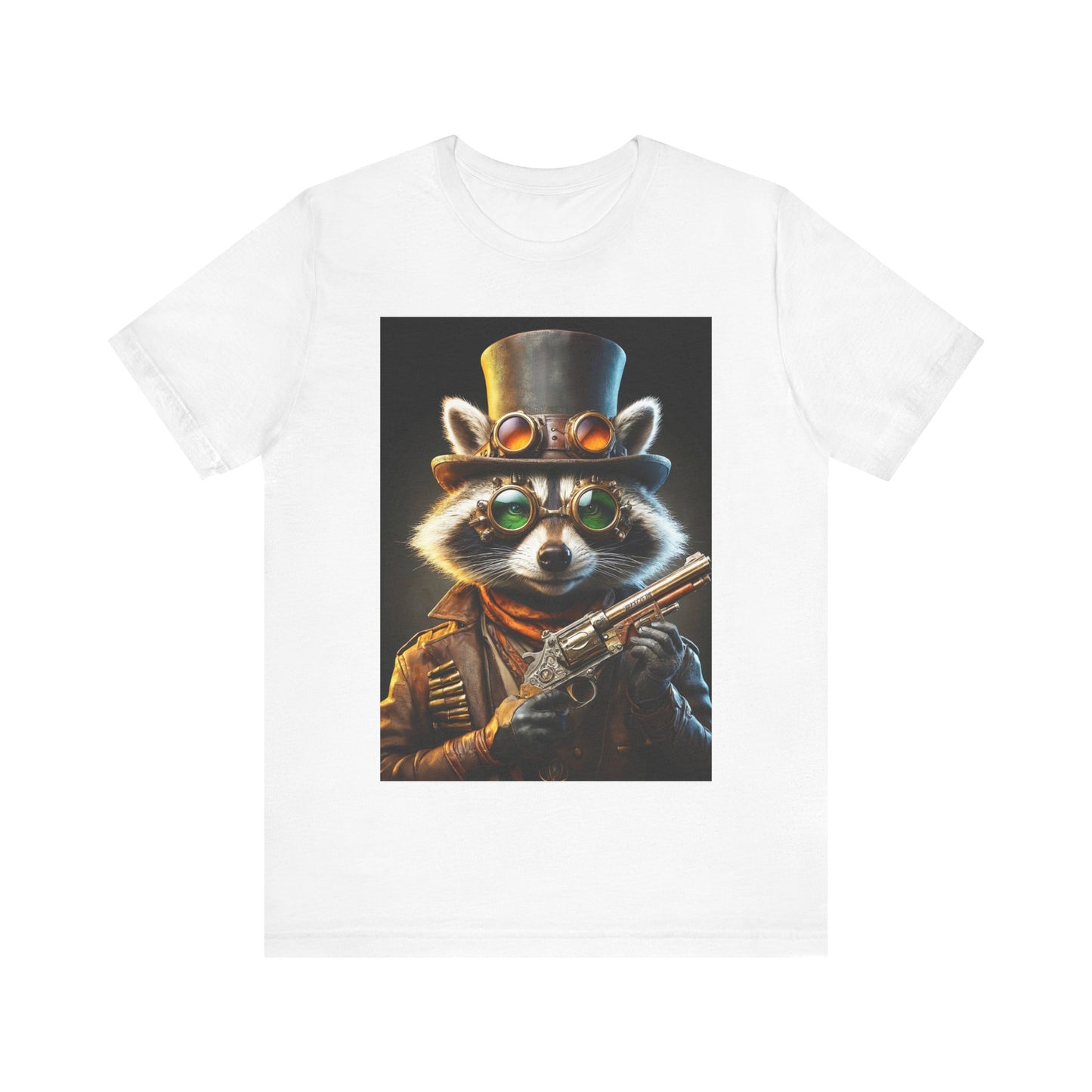 Steam Raccoon Unisex Jersey Short Sleeve Tee