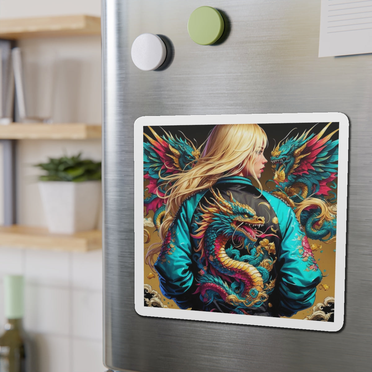 The Dragon's Guardian Die-Cut Magnets