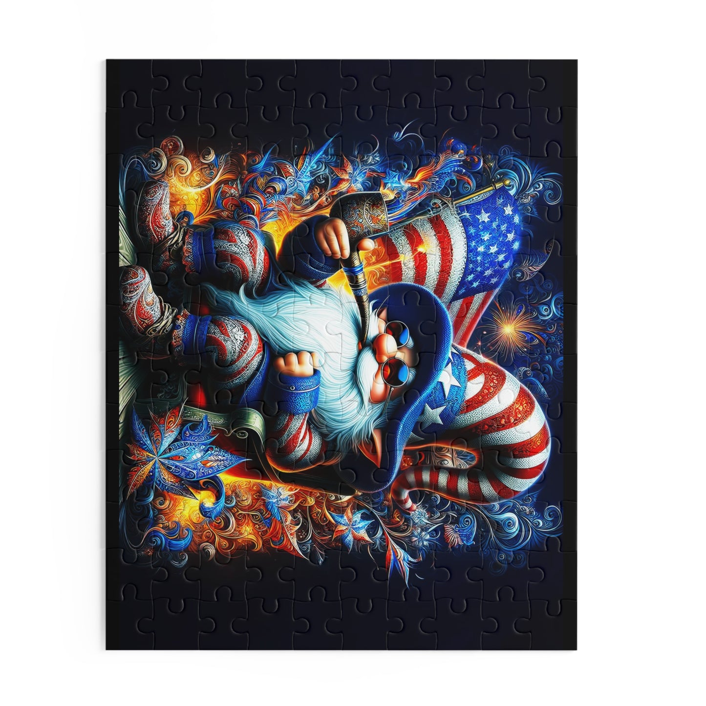 Patriotic Gnome Puzzle (120, 252, 500-Piece)