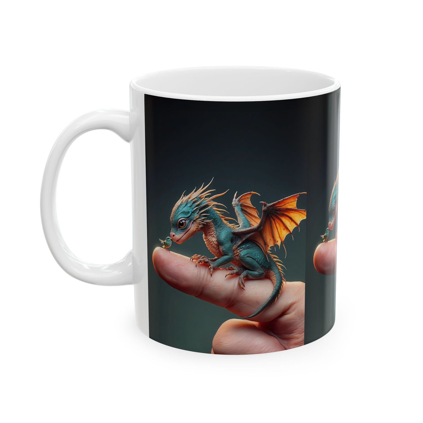 The Dragon's Discovery Ceramic Mug, 11oz