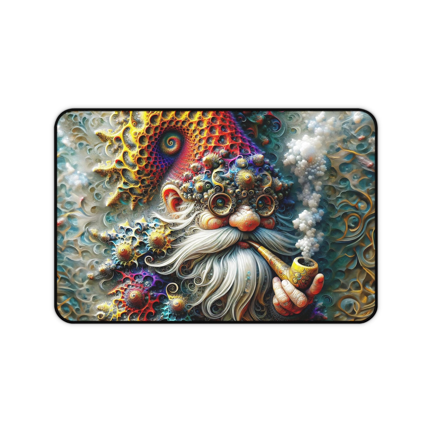 Eldon the Fractal-Kissed Gnome Desk Mat