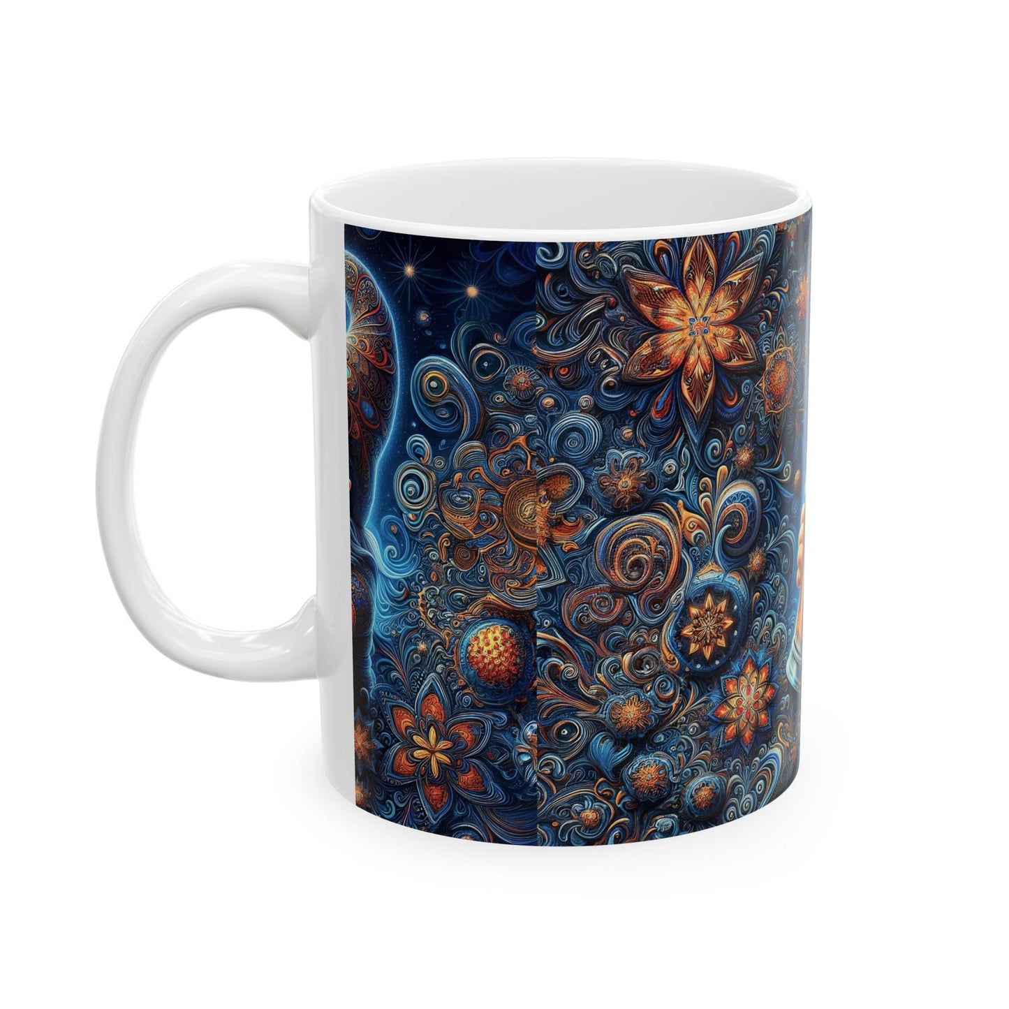 Zephyr Twizzletoe in the Fractal Galaxy Ceramic Mug 11oz