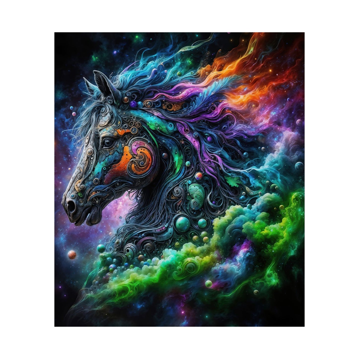 The Celestial Stallion Matte Vertical Posters