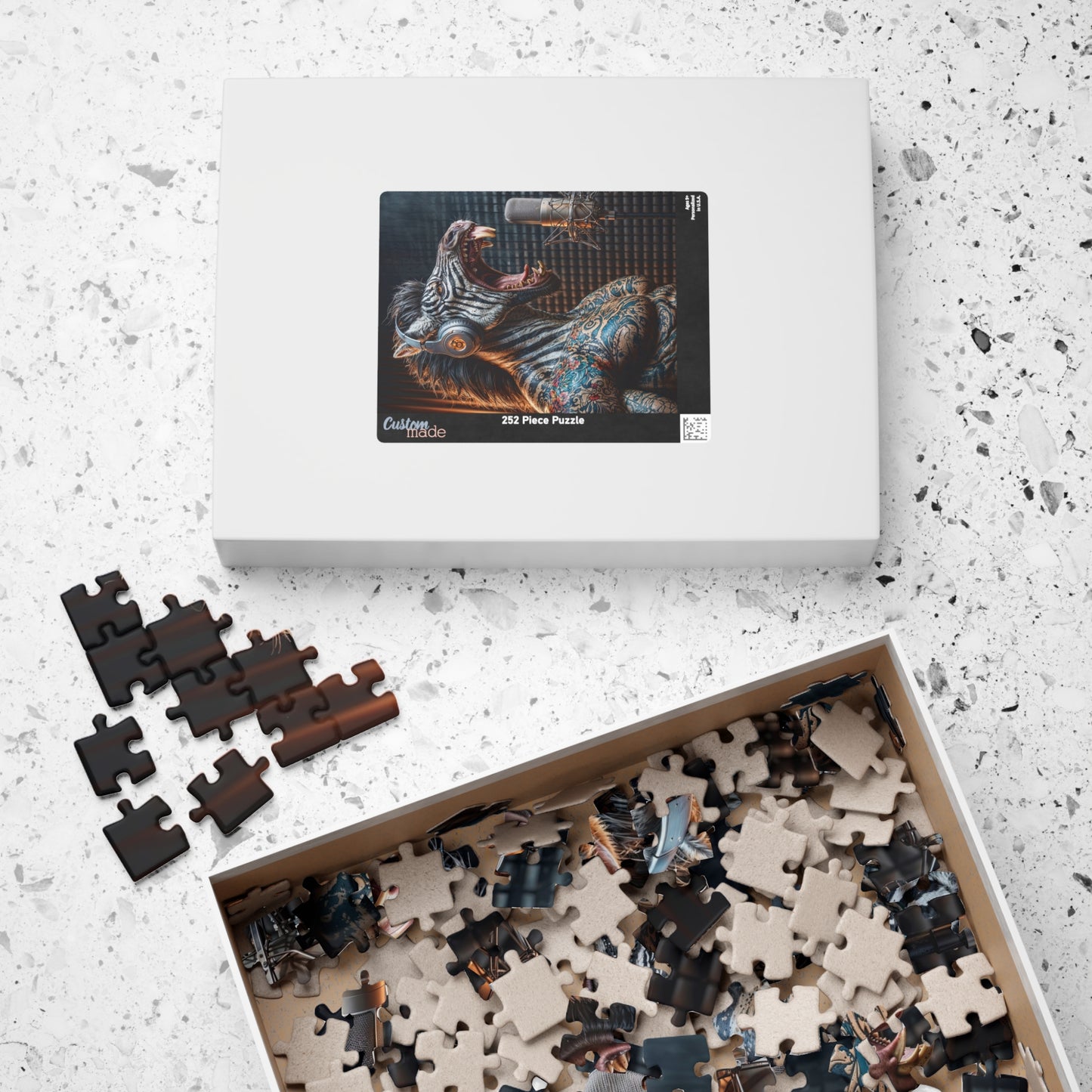 Inked Melodies: The Zebracoustic Experience Puzzle (110, 252, 520, 1014-piece)