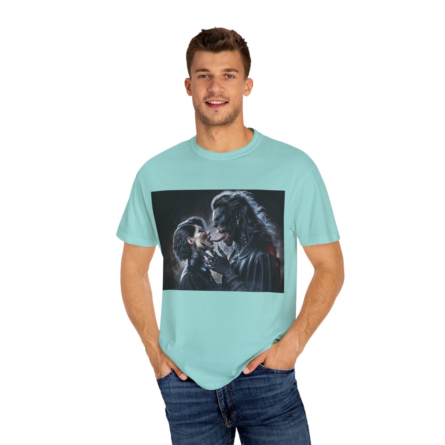 The Demons Kiss Unisex Garment-Dyed T-shirt