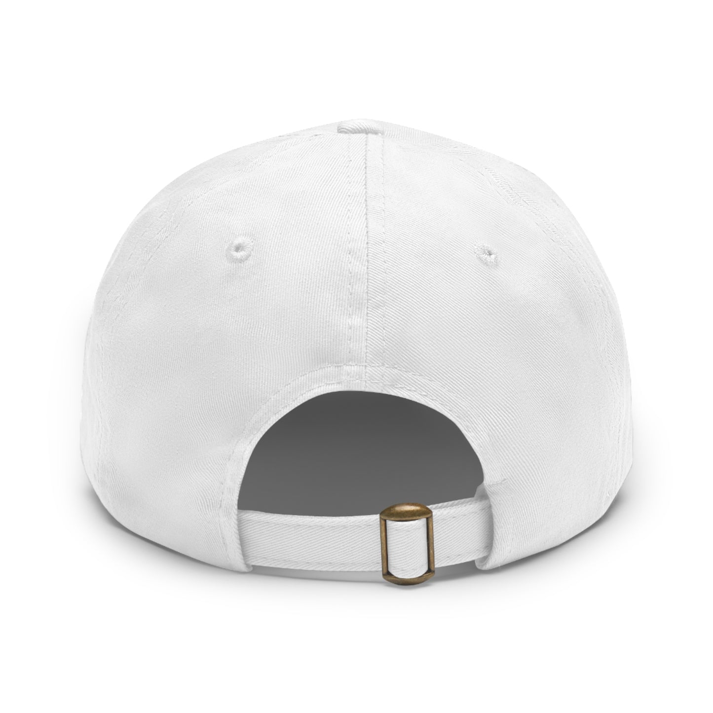 Steampunk Cichlid Dad Hat with Leather Patch (Rectangle)