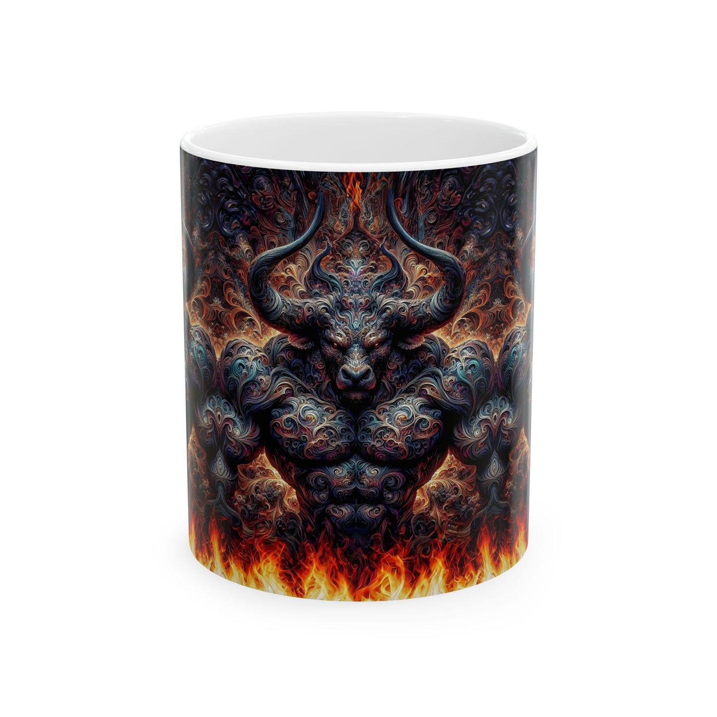 Pyrothrax's Ember Brew Fantasy Art Ceramic Mug 11oz