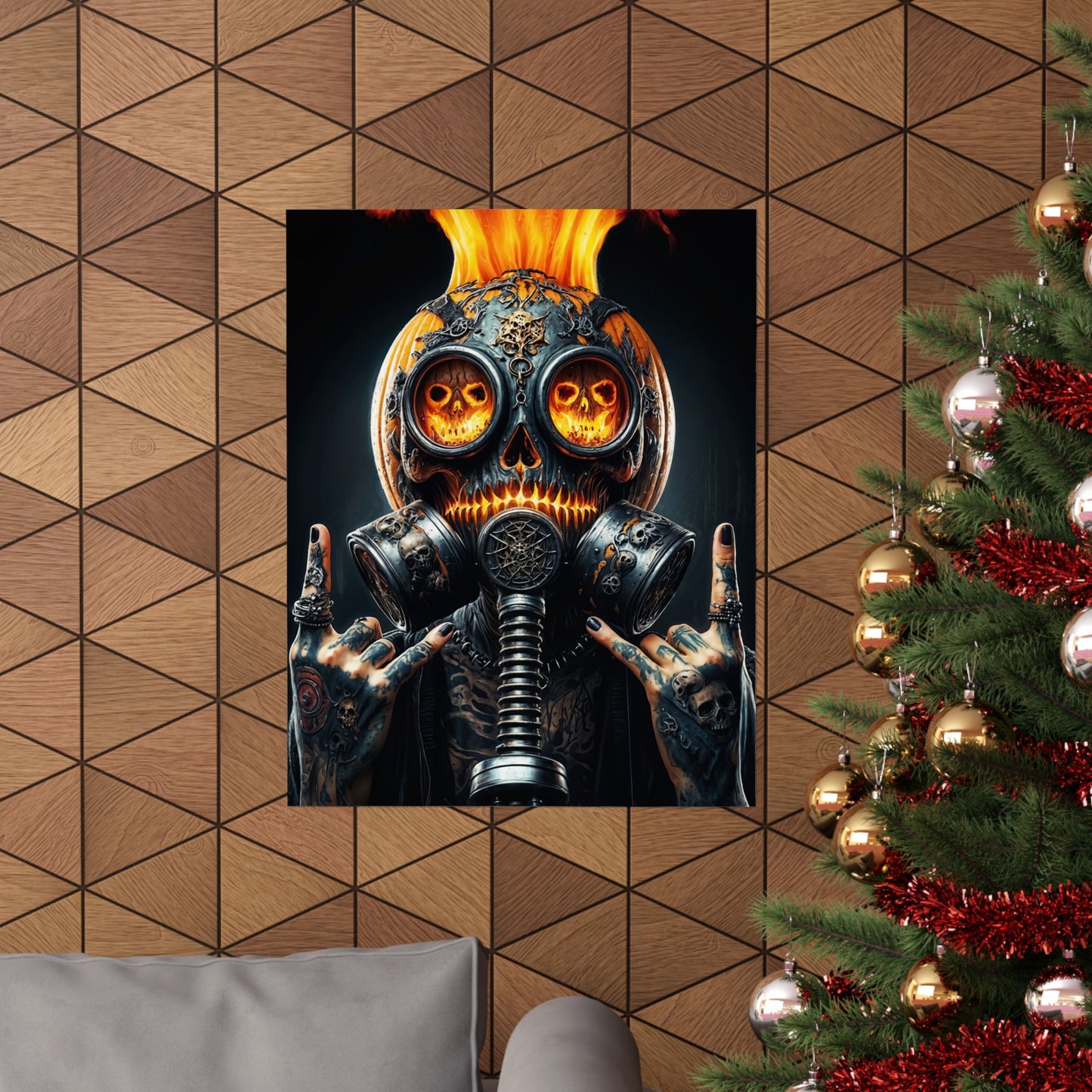 The Inferno Warden  Matte Vertical Posters