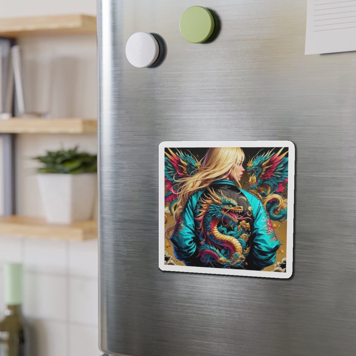 The Dragon's Guardian Die-Cut Magnets