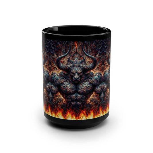 Shadowed Elixirs: Fantasy Art Black Mug, 15oz