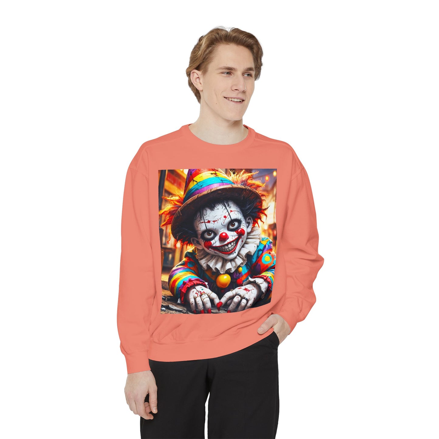 Grim Grins Unisex Garment-Dyed Sweatshirt