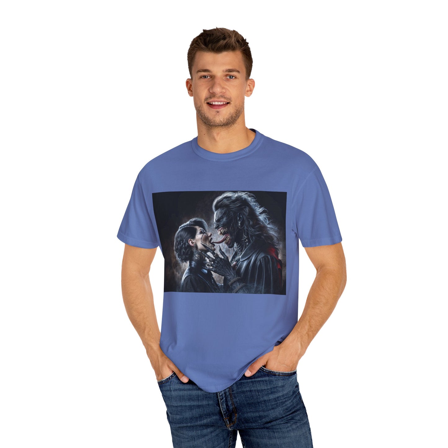 The Demons Kiss Unisex Garment-Dyed T-shirt