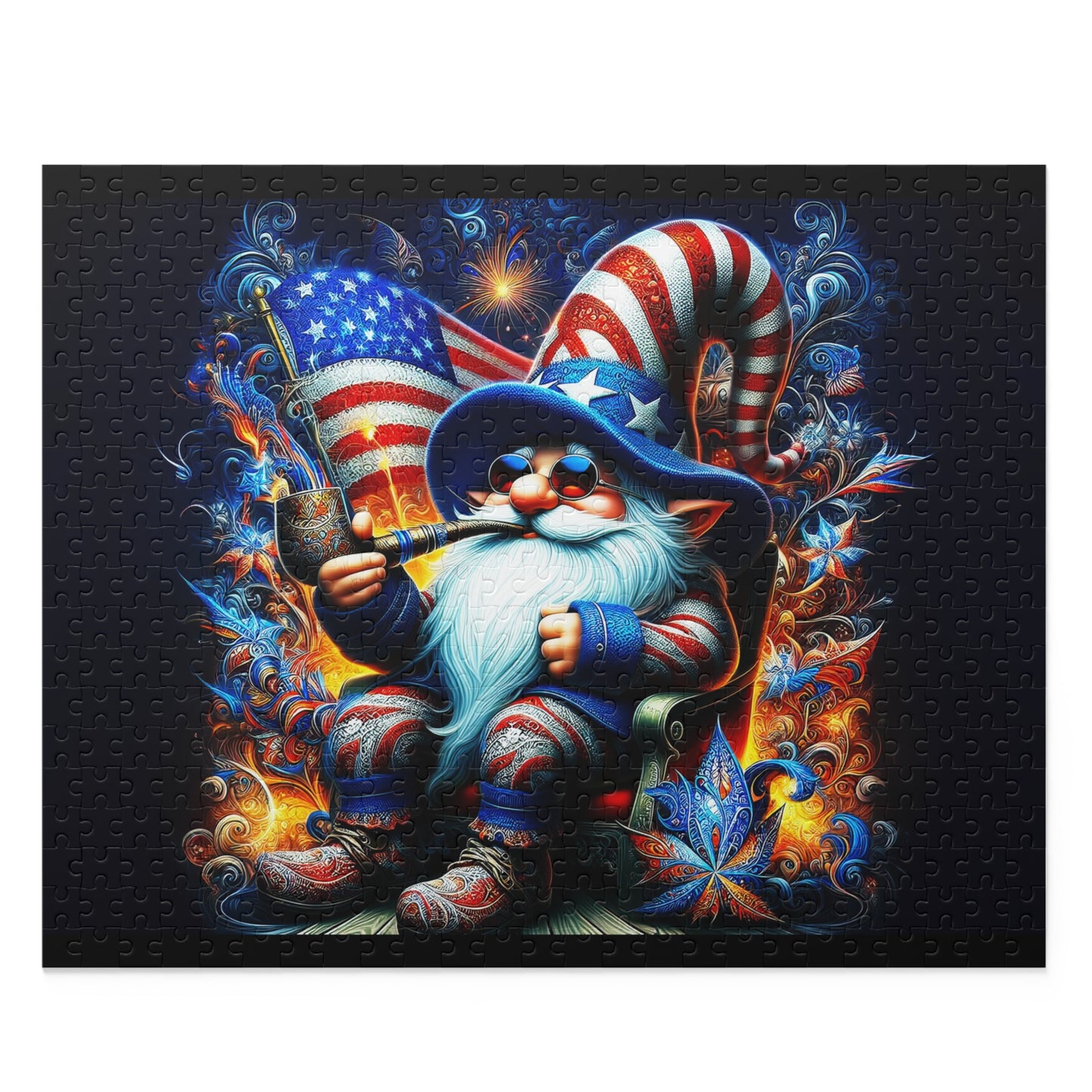 Patriotic Gnome Puzzle (120, 252, 500-Piece)