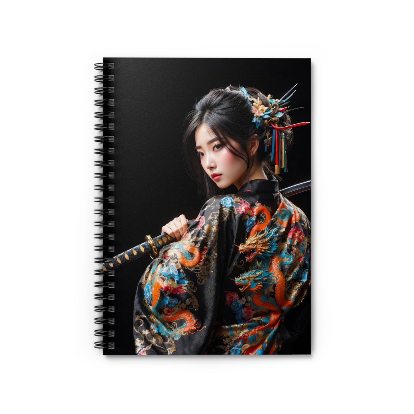 Dragon Damsel Spiral Notebook - Ruled Line