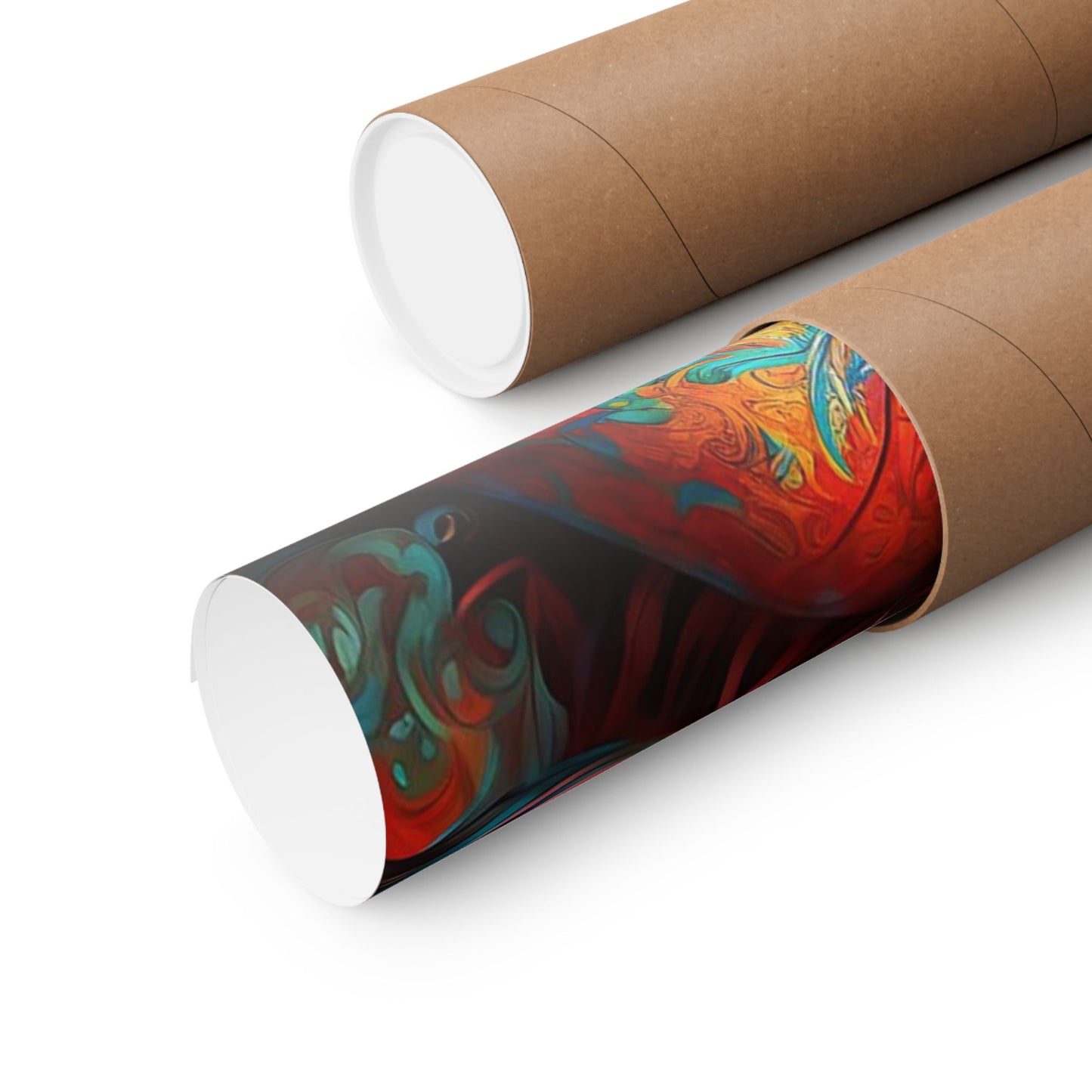 Ephemeral Elegance Dragon's Embrace Matte Horizontal Posters