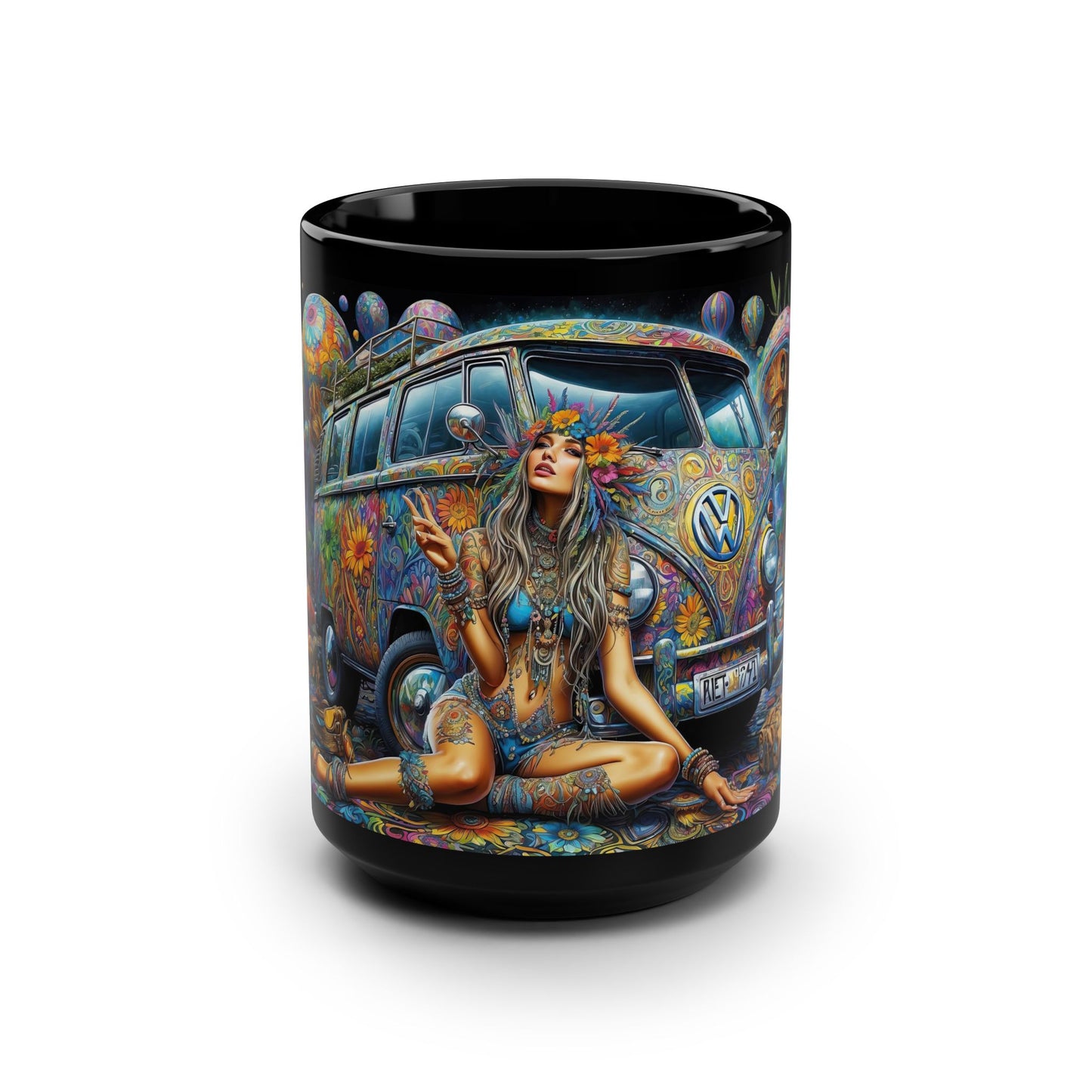 Harmony's Midnight Muse: A 15oz Mug of Psychedelic Bliss