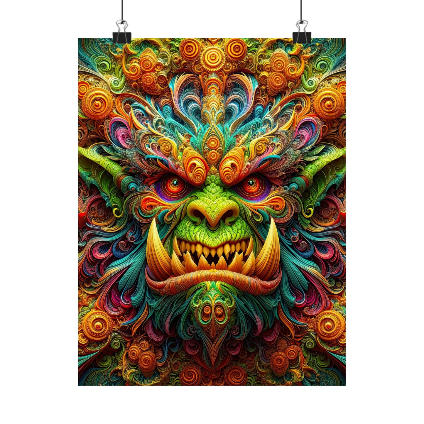 Enchanting Orc: Mythical Majesty Matte Vertical Posters