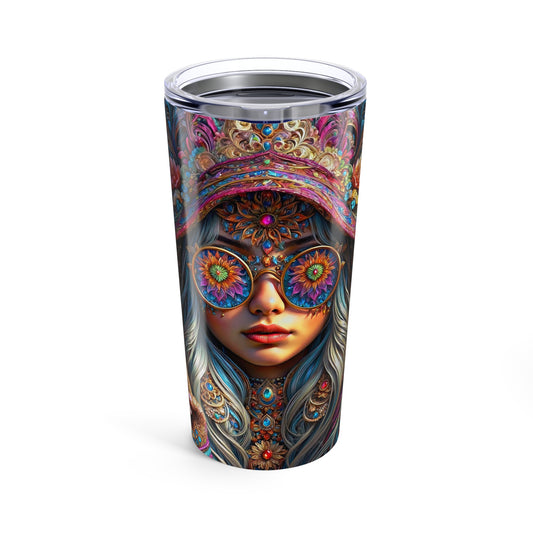 The Gnome Princess in Mandala Majesty Tumbler 20oz