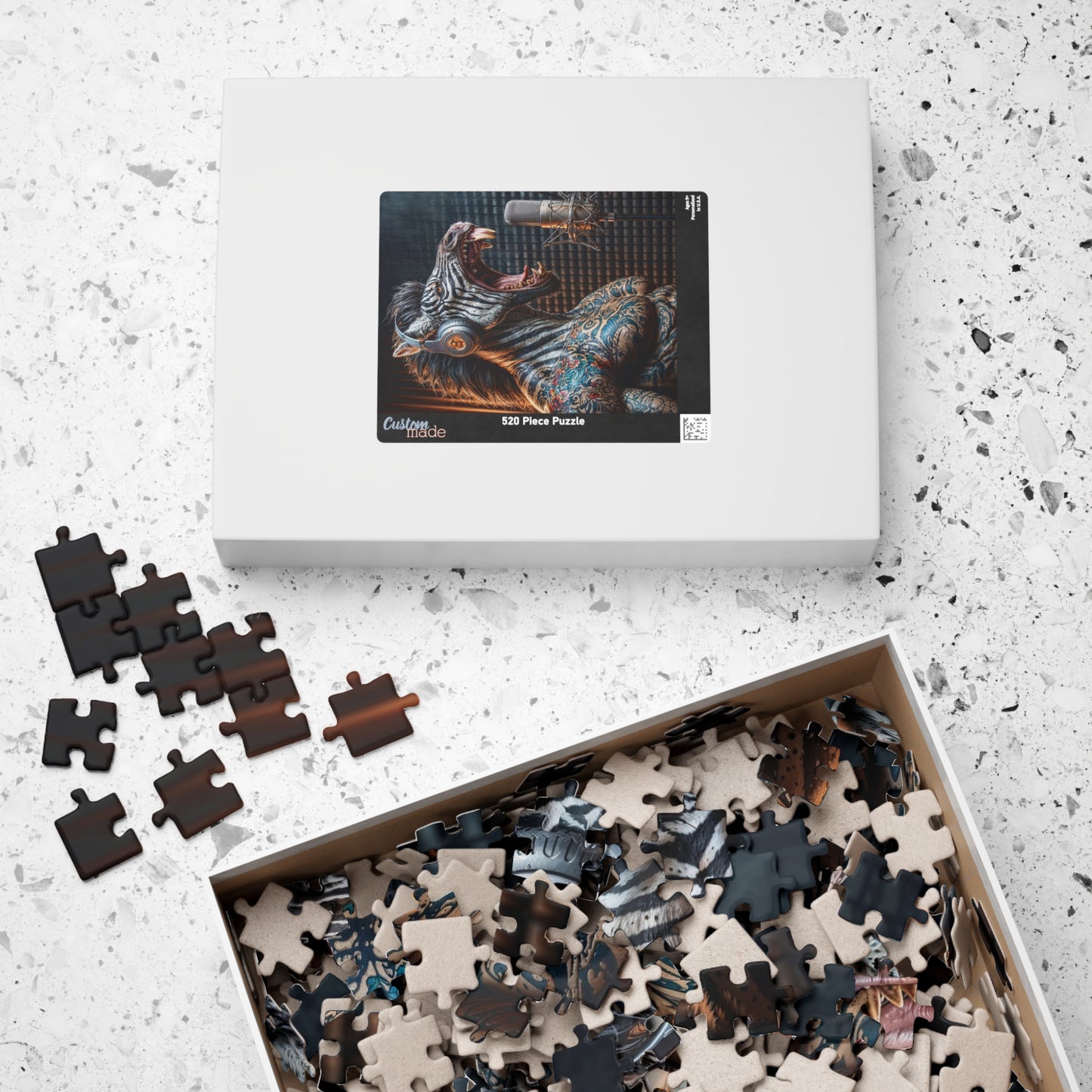 Inked Melodies: The Zebracoustic Experience Puzzle (110, 252, 520, 1014-piece)