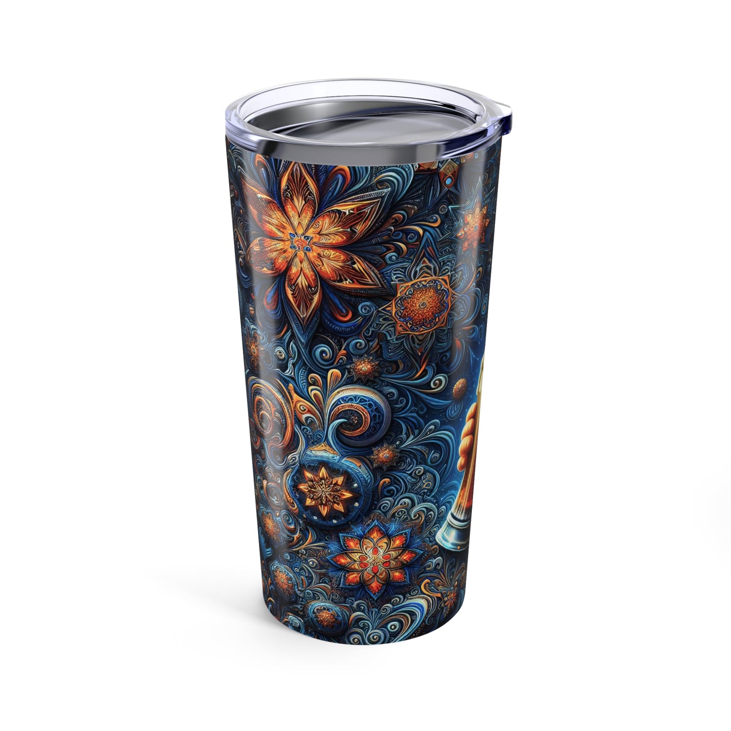 Zephyr Twizzletoe in the Fractal Galaxy Tumbler 20oz