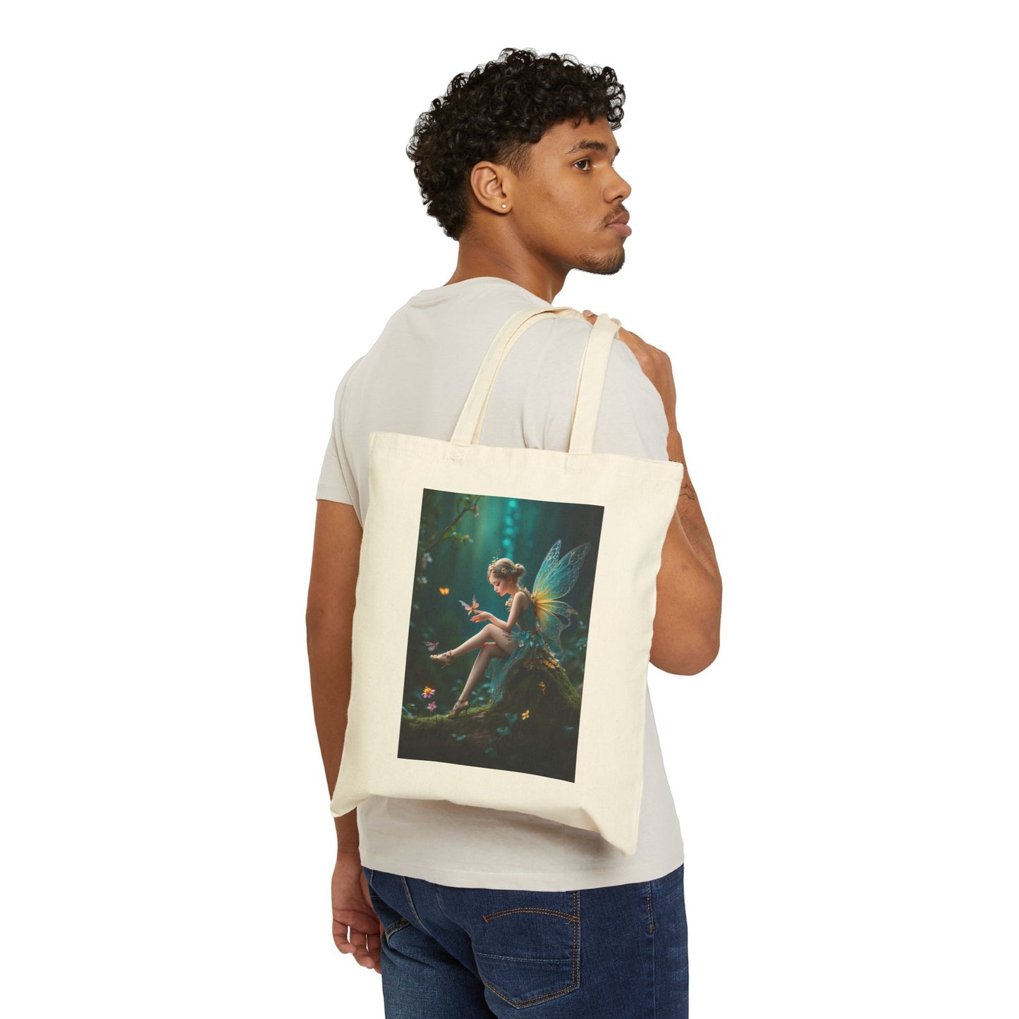 Whispers of the Enchanted Glen Cotton Canvas Tote Bag