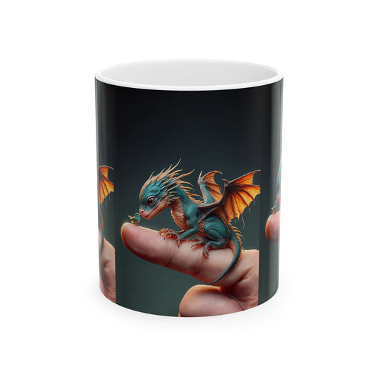 The Dragon's Discovery Ceramic Mug, 11oz